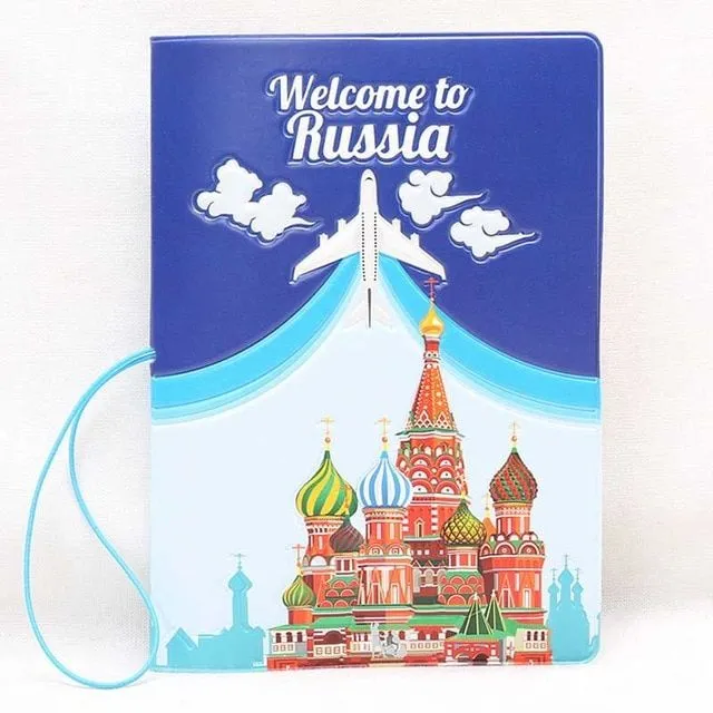 Designer travel passport case in several styles