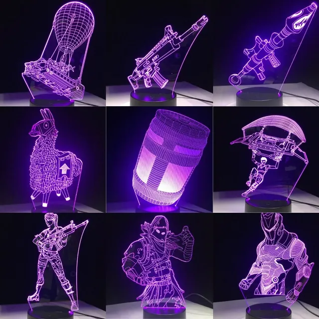 Beautiful Fortnite 3D table lamp