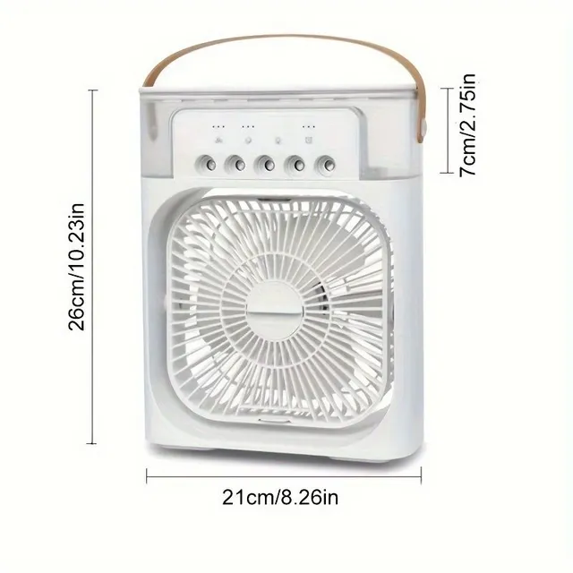 Multifunctional table fan with water mist