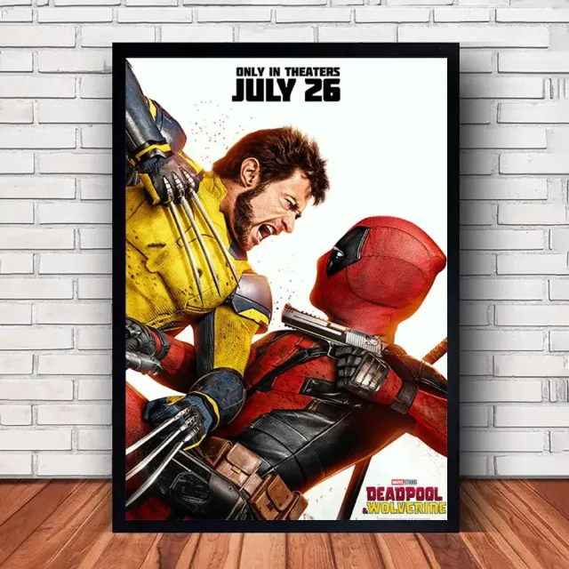 Textil nyomtatott poszter a Deadpool és Wolverine kedvenc karaktereivel - különböző méretek