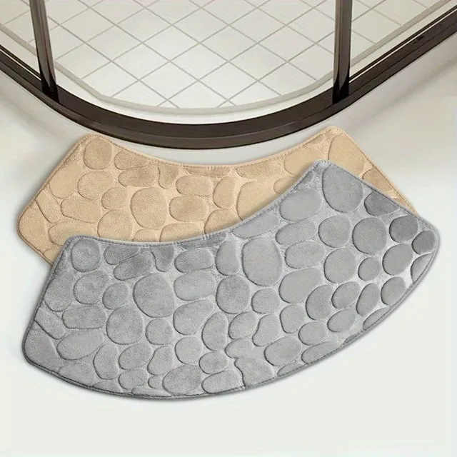 Bathroom mat tiles - rounded corners, soft, anti-slip, fast-drying, absorb water, for household use, bathroom, bath mat, bathroom accessories, bathroom decorations