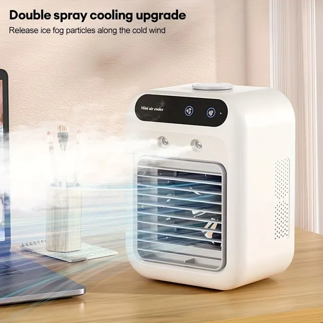 Mini air conditioning with USB humidifier air