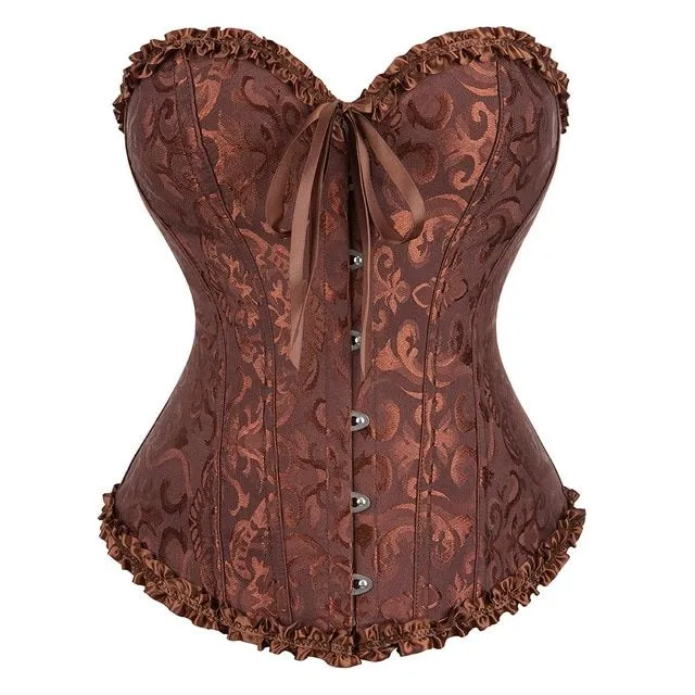 Ladies trendy corset with ruffle pattern Alvarez