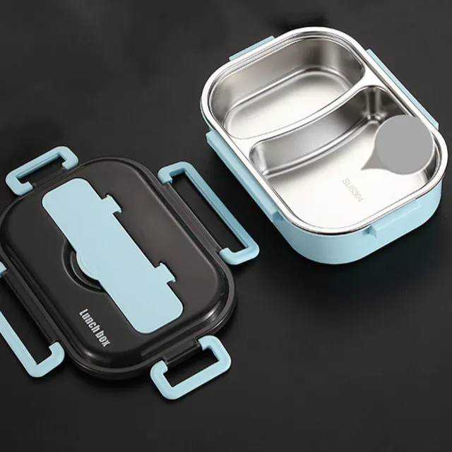 Portable split lunch box