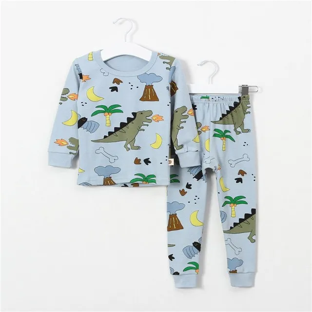 Children's cute pajamas with animal print and other