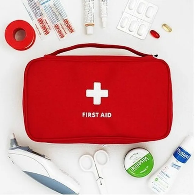 Sticker wrapper with zipper for large first aid kit