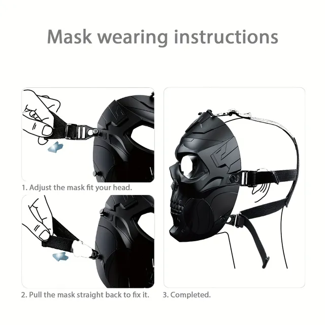 M10 Tactical Mask - Full Protection Faces for Airsoft, Paintball, Cosplay and Film props