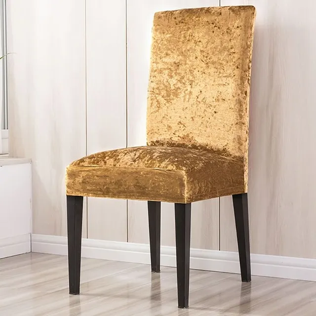 Moderné plyšové poťahy na stoličky Zaray