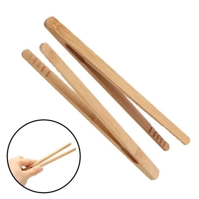 Bamboo kitchen pliers 2 pcs