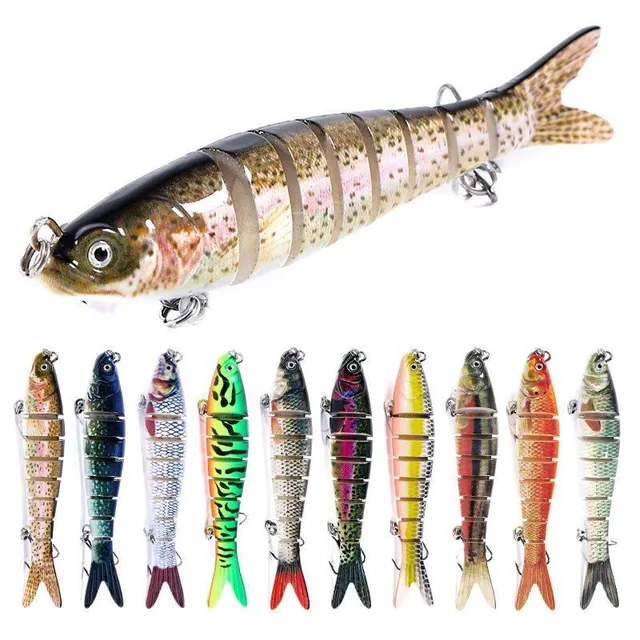 10pcs diving wobbler with realistic movement - for irresistible attack on predators