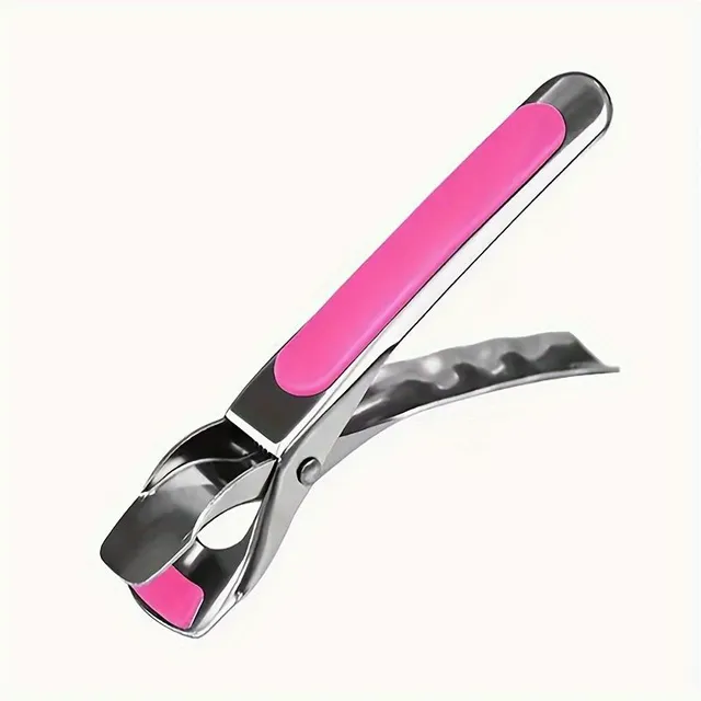 Stainless steel kitchen pliers resistant to burn, heat resistant silicone handles