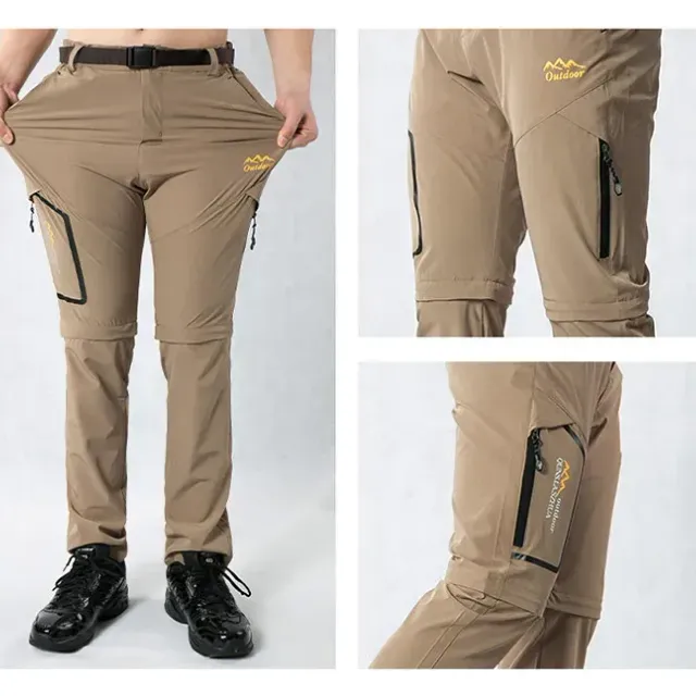 Pánské ultralehké cargo kalhoty s odnímatelnými nohavicemi
