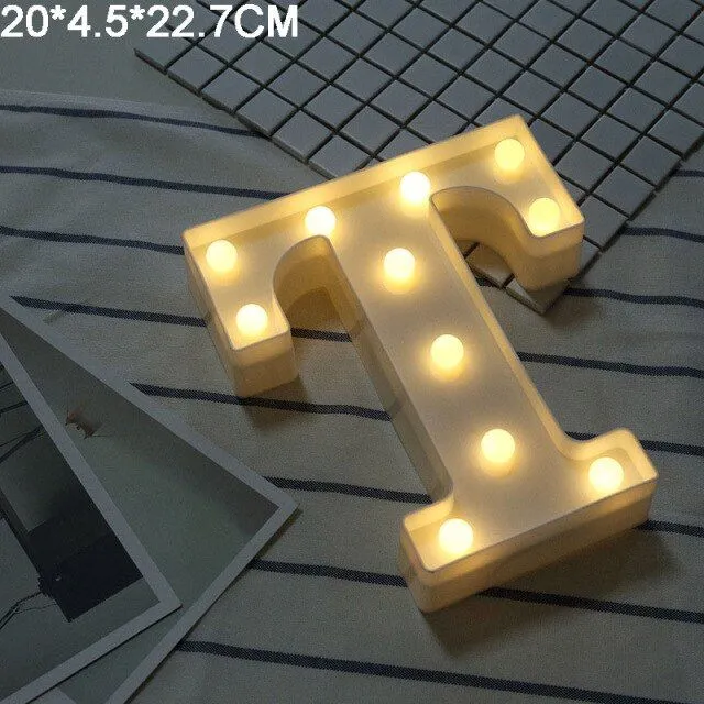 LED light letters