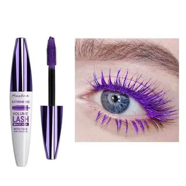 Color mascara extending algae Waterproof eye make-up Long lasting mascara in distinctive color