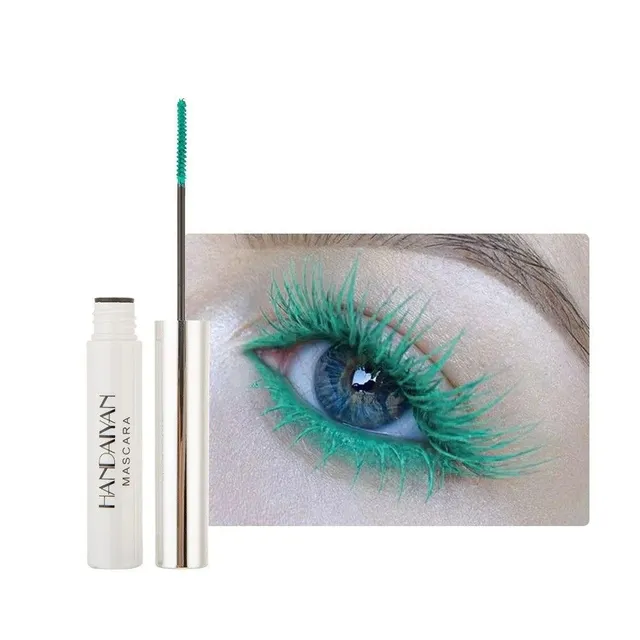 Color mascara with long-lasting effect Fast-dry mascara with color effect on the extension of algae