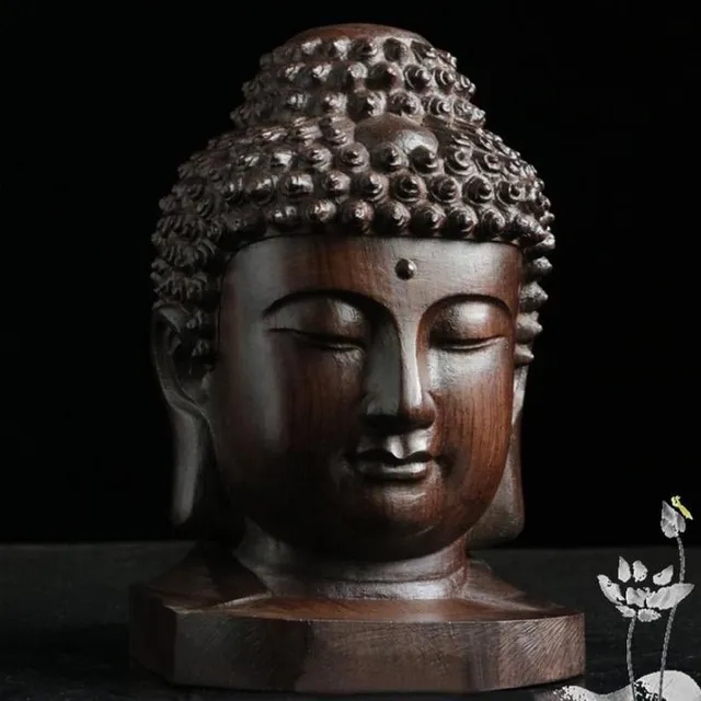 Dekorativní Buddha z mahagonu