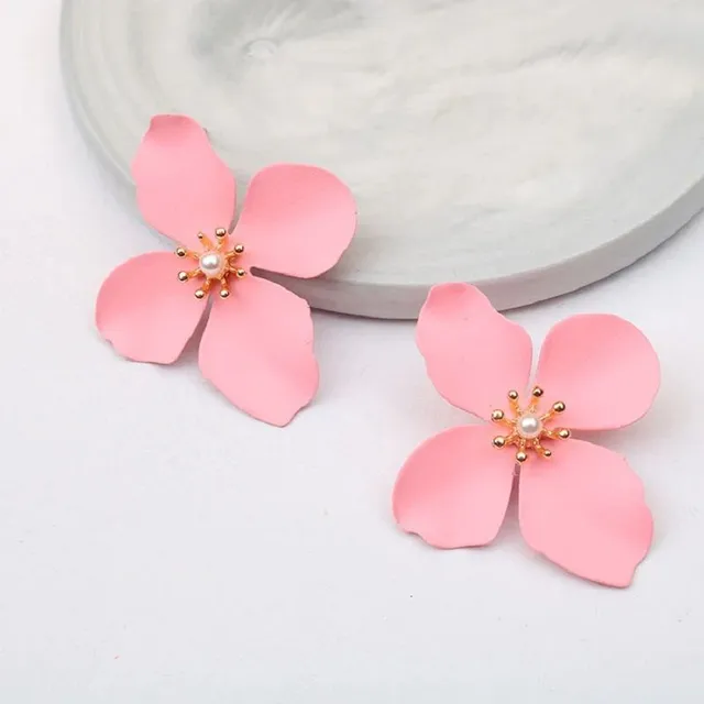 Women's flower earrings J189