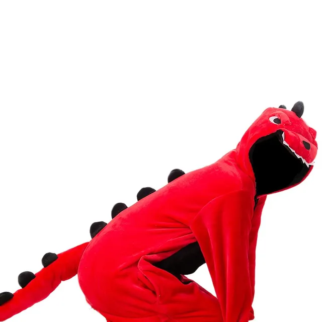 Unisex horúce celkové pyžamo s dinosaur - Ideálne pre párty a cosplay