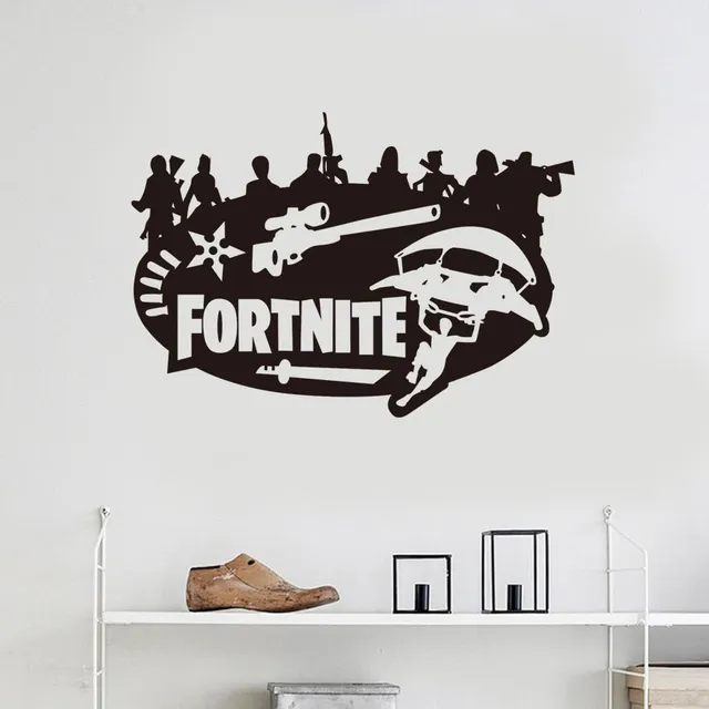 Stylowy plakat z motywami popularnej gry Fortnite