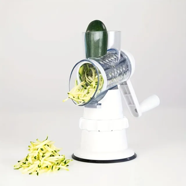 Universal rotary vegetable cleaver - grater, cheese grater, potato wheeler