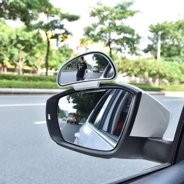 Wide-angle side mirror - more variants stribrna-leve