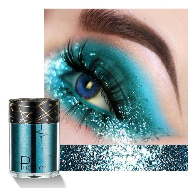 Luxury glitter in several color variants with universal use on eyes, lips and body