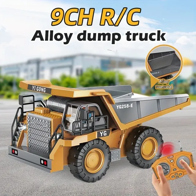 Dump truck: Realistic simulation, robust toy, garden entertainment