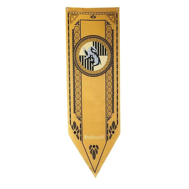 Decorative wall flag with the popular motif of the Harry Potter series