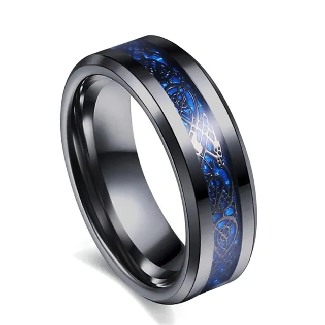 Půvabný párový prsten z nerezové oceli