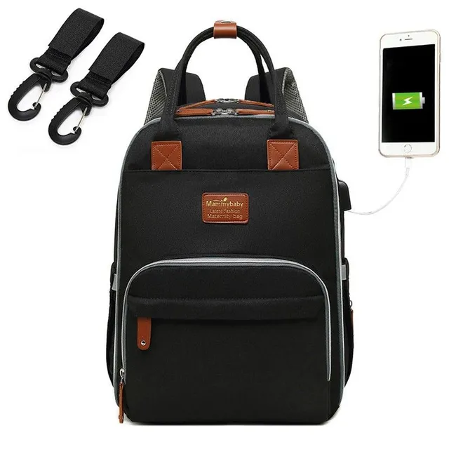 Multifunction stroller backpack with USB port