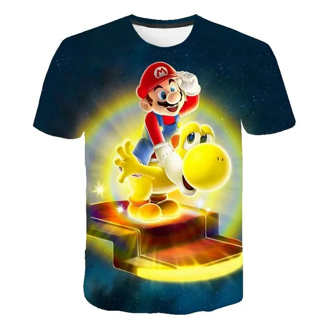 Tricou pentru copii cu design trendy cu Super Mario