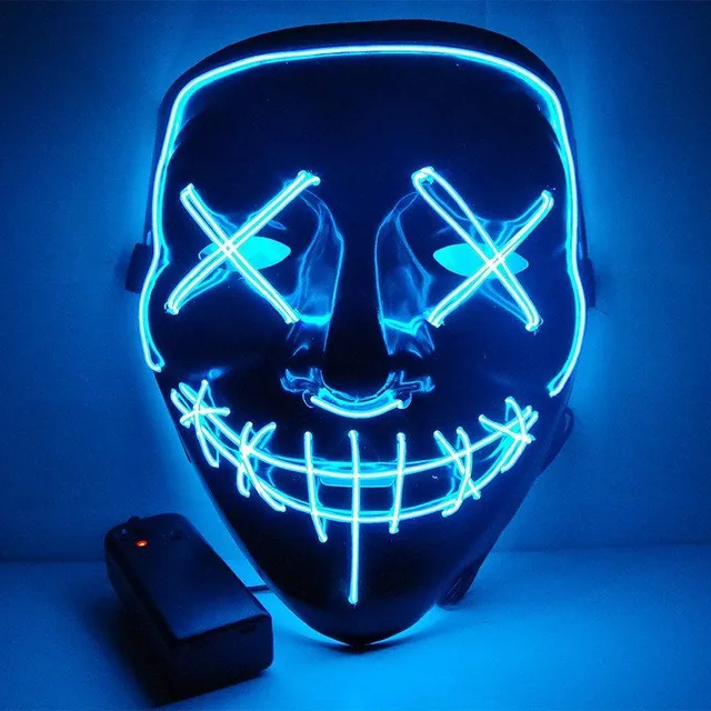 LED světelná maska - 8 barev