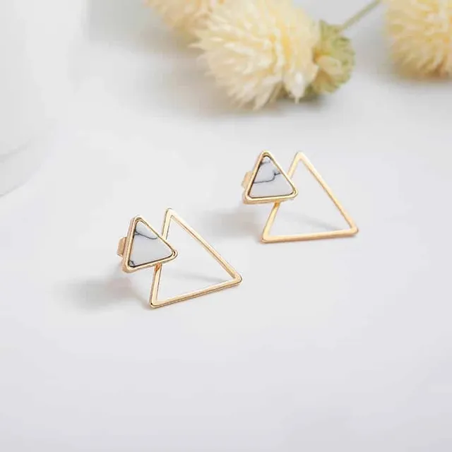 Luxusné náušnice Triangl