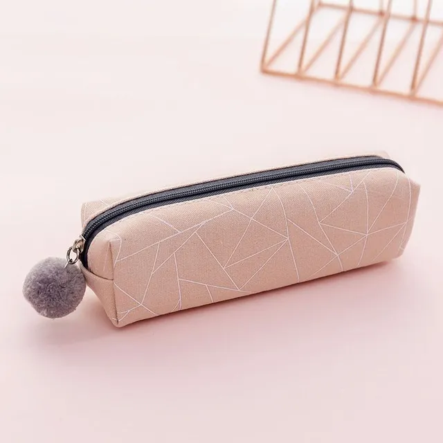 Cute pencil case with pompom Cutie