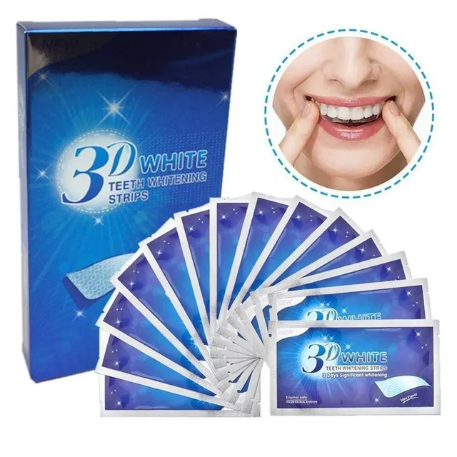 CREST 3D WHITE - profesionálne bieliace pásiky na zuby - okamžité bielenie