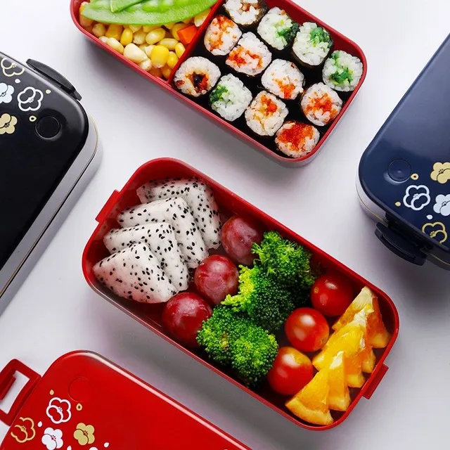 Bento box à nourriture à deux niveaux C16