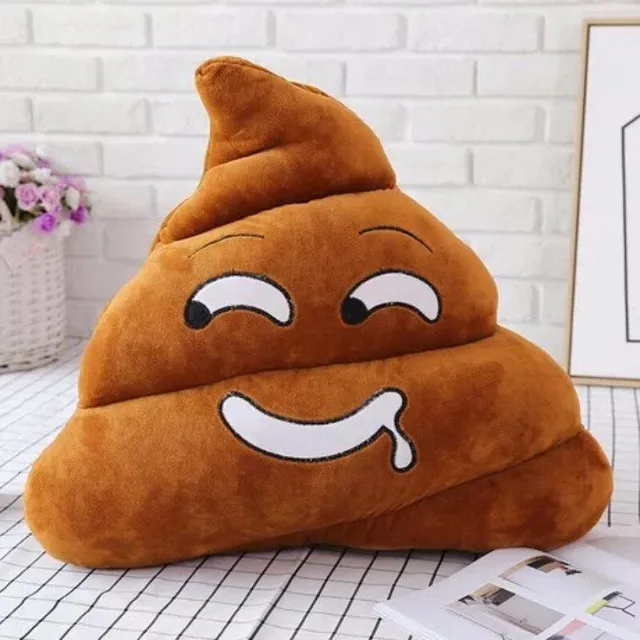 Funny pillows in the shape of poop