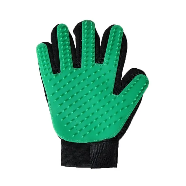 Coating gloves for hair removal