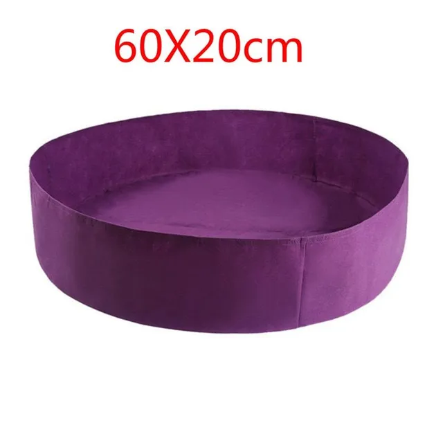 Round bed made of non-woven fabric