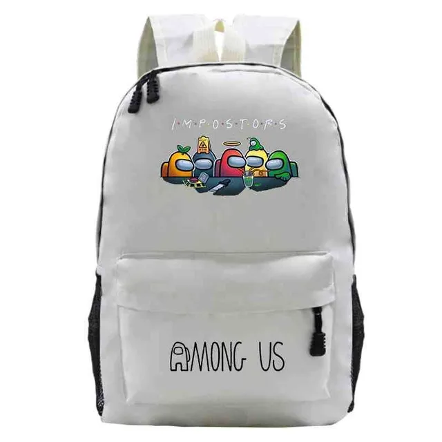 School backpack printed with Among Us characters 9