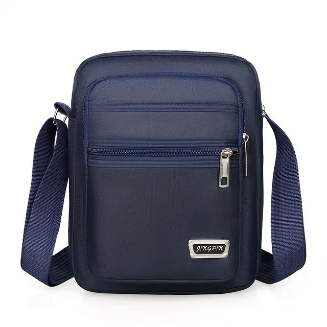 Men's fashion crossbody bag, waterproof shoulder bag, large capacity, multilayer travel small bag