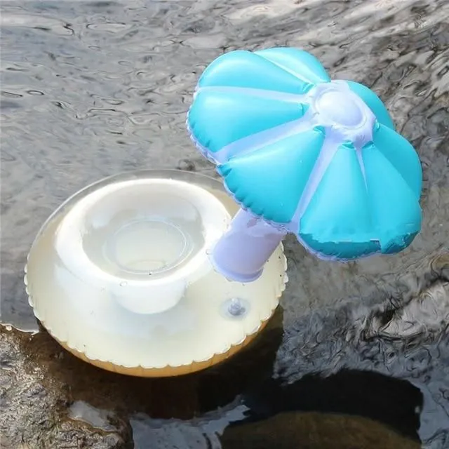 Inflatable drink holder