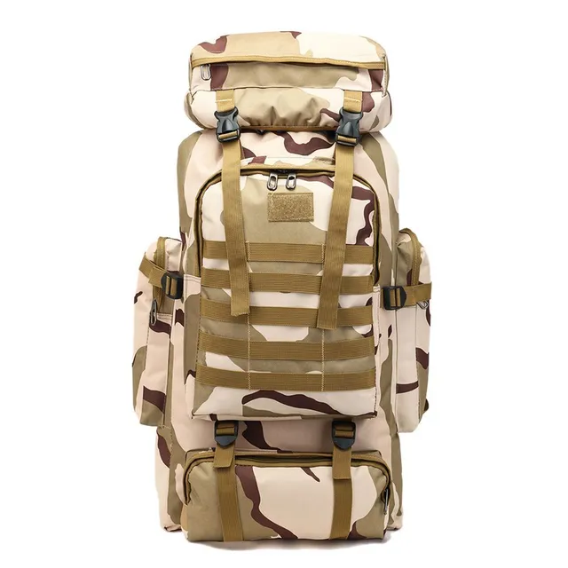 Sac à dos imperméable 80L pour entraînement en plein air, camping, chasse et trekking