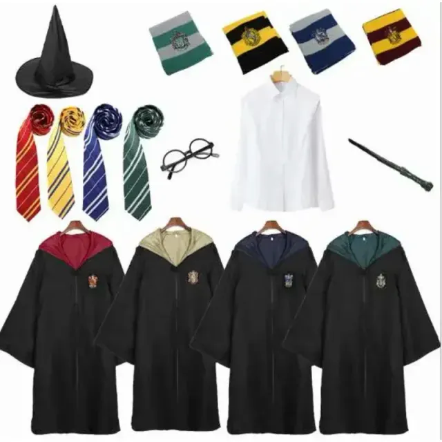 Magician/witch coat with Harry Potter motif - costume for children and adults
