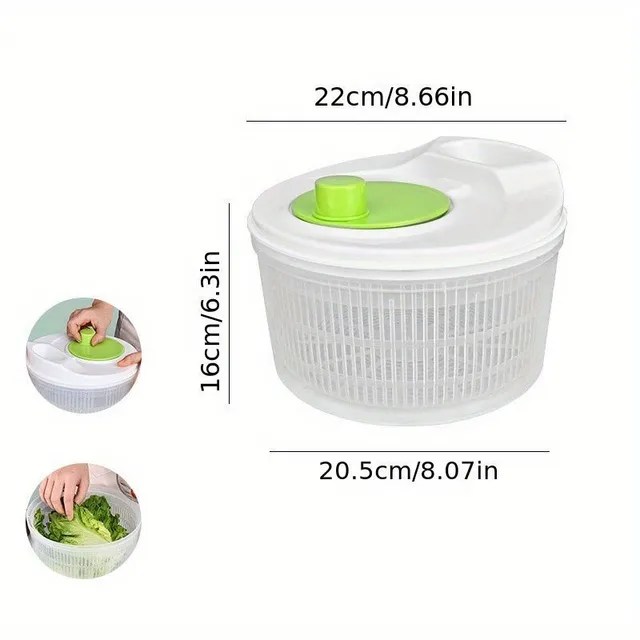 Drip dish and salad dryer - a multifunctional tool for easy washing and drying vegetables and fruits