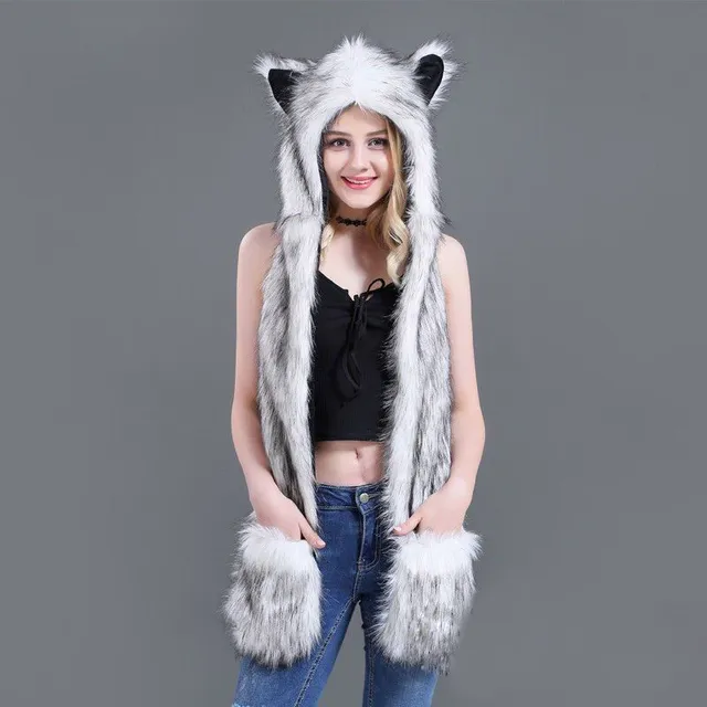 Women's furry hat Animal 1