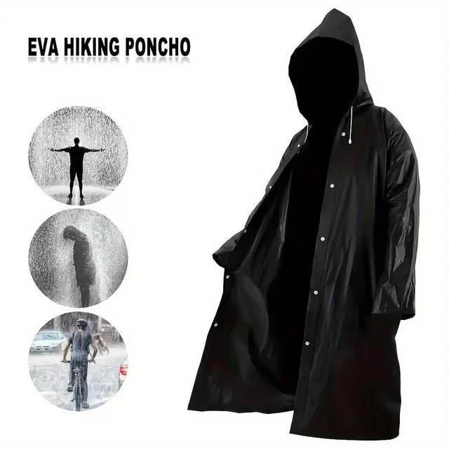 Stylish waterproof extended coat with lining for outdoor activities