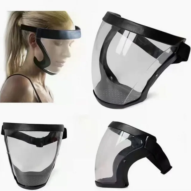 Protective face mask for work - transparent protective shield