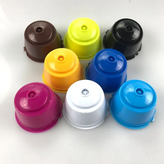 Repeatable plastic capsules compatible with Nescafé Dolce Gusto