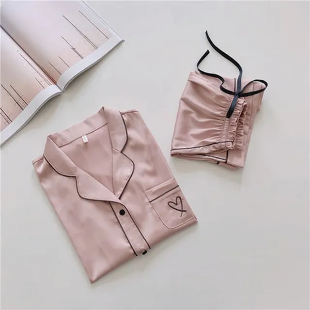 Ladies luxury silk pyjamas